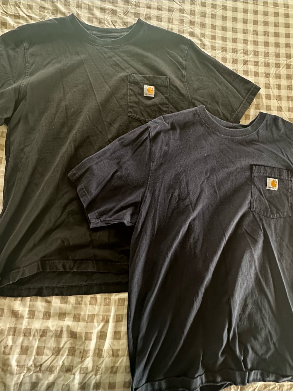 Carhartt Men’s Pocket Tees in Black and Navy